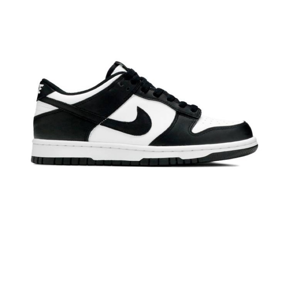 Black and white nike dunk lows